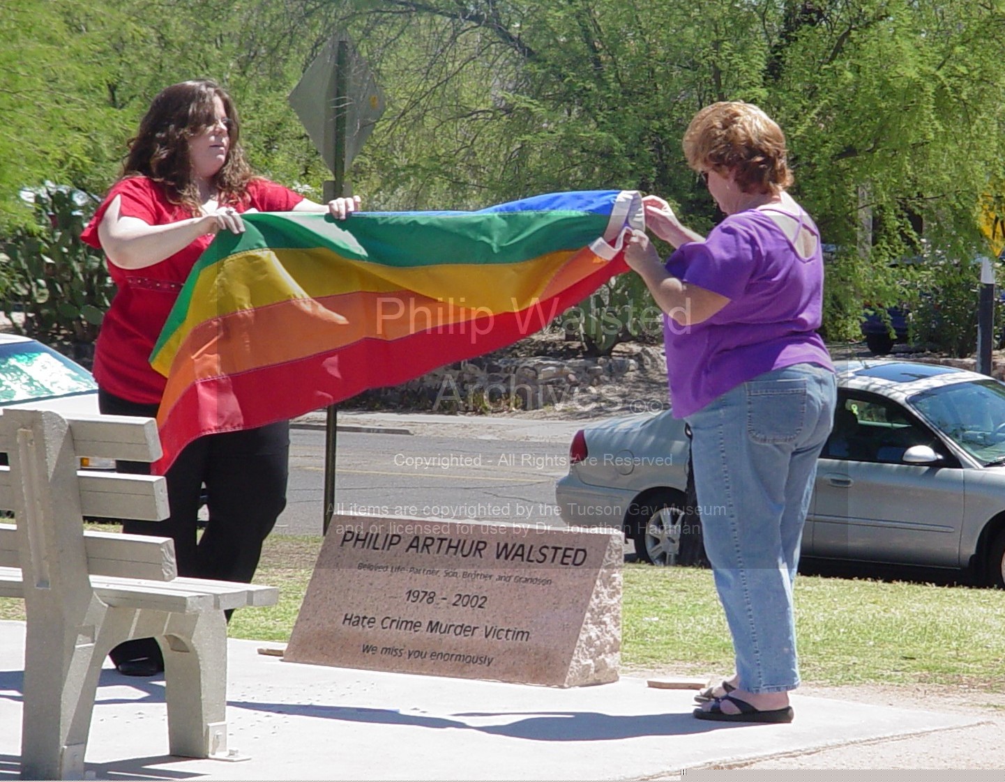 Philip Walsted Archives Memorial Dedication Trademark Copyright Protected Photo