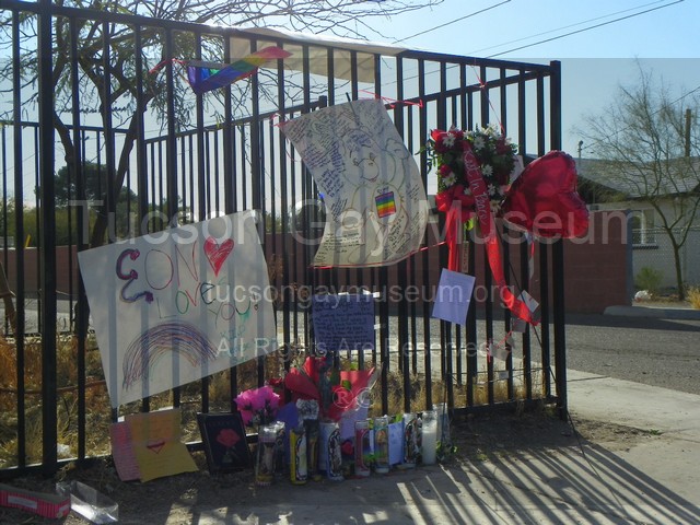 George Soto Tucson Gay Hate Crime Murder Victim Memorial|George Soto Tucson Murder Memorial Photo  